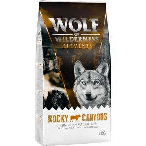 Dwupak Wolf of Wilderness „Elements”, 2 x 12 kg - Rocky Canyons, wołowina