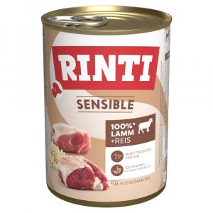 Megapakiet RINTI Sensible, 24 x 400 g - Jagnięcina z ryżem