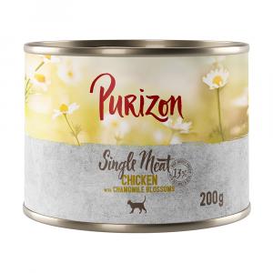 Karmy Purizon w opakowaniach próbnych! - Nowość: karma mokra Single Meat, kurczak z kwiatami rumianku, 200 g