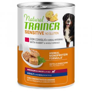 Natural Trainer Sensitive No Gluten Medium & Maxi Adult - Królik, 24 x 400 g