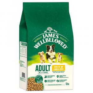 James Wellbeloved Adult Dog Hypoallergenic, jagnięcina i ryż - 12 kg