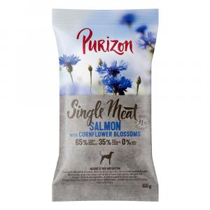 Purizon Single Meat Adult, łosoś ze szpinakiem i kwiatami chabru - 100 g