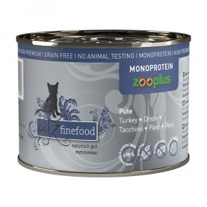 Korzystny pakiet catz finefood monoproteinowa zooplus, 24 x 200 g - Indyk