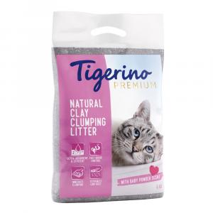 Tigerino Premium, żwirek dla kota - zapach pudru dla dzieci - 6 kg (ok. 6 l)