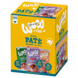 WOW Cat Adult, 6 x 125 g - Pakiet mieszany (3 smaki)