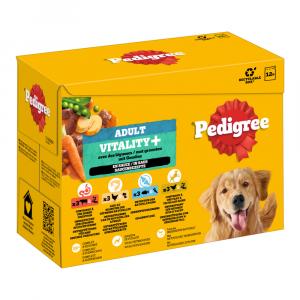 Pedigree Adult saszetki dla psów Vitality+ w sosie - 48 x 85 g (4 smaki)