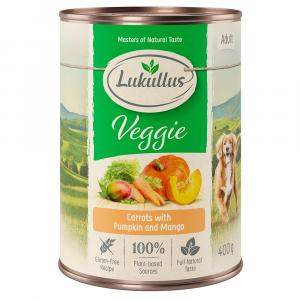 10 + 2 gratis! Lukullus, karma mokra dla psa, 12 x 400 g - Naturkost Veggie