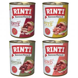 Megapakiet RINTI Kennerfleisch, 24 x 800 g - Mix 2