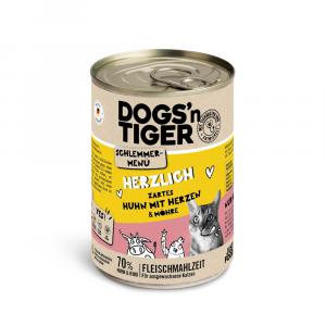 Dogs'n Tiger smakowite menu 6 x 400 g - Kurczak z serduszkami