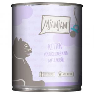 MjAMjAM Kitten, 6 x 800 g - Wykwintna cielęcina z olejem z łososia