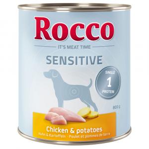 Megapakiet: Rocco Sensitive, 24 x 800 g - Kurczak z ziemniakami