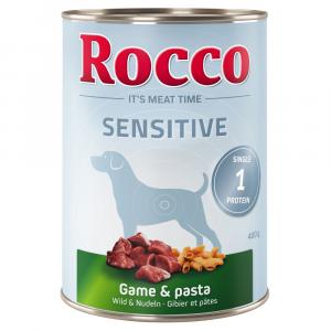 Rocco Sensitive, 6 x 400 g - Dziczyzna z makaronem