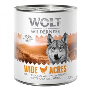 Korzystny pakiet Wolf of Wilderness Adult, 12 x 800 g - Wide Acres, kurczak