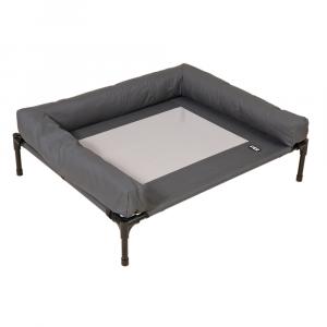 TIAKI sofa dla psa Sun Cream - Rozm. L (dł. x szer. x wys.): 91 x 76 x 18 cm (jasnoszary-ciemnoszary)