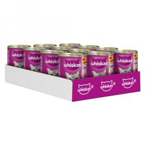 20 + 4 gratis! Whiskas 1+, karma mokra dla kota, 24 x 400 g - Pasztet z drobiem