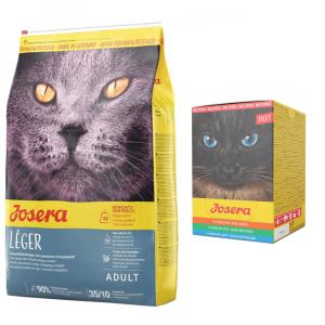 Zestaw: 10 kg Josera + Josera Filet, saszetki, 6 x 70 g w super cenie! - Léger, 10 kg