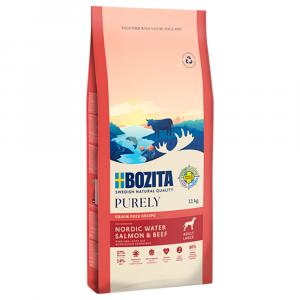 10% taniej! Bozita Dog Purely Grain Free, sucha karma dla psa - dla dużych psów, łosoś i wołowina, 11 kg