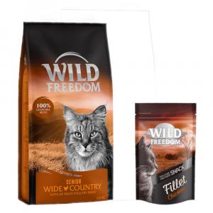 6,5 kg Wild Freedom, karma sucha dla kota + Wild Freedom Filet Snacks, kurczak, 100 g gratis! - Senior \