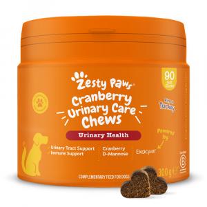 Zesty Paws Urinary Care Chews, z żurawiną - 2 x 90 tabletek do żucia