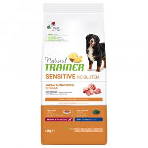 Natural Trainer Sensitive No Gluten Adult Medium/Maxi, wieprzowina - 12 kg