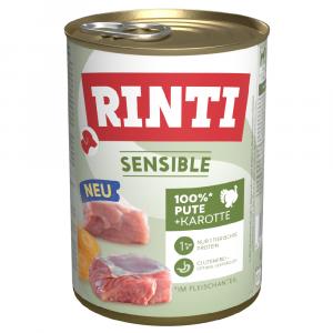 RINTI Sensible, 6 x 400 g - Indyk i marchew