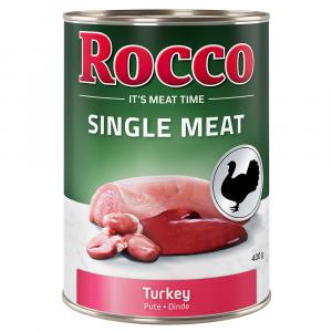 Korzystny pakiet Rocco Single Meat, 12 x 400 g - Indyk