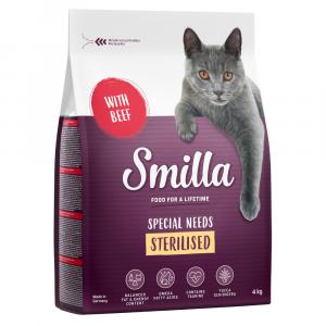 Smilla sucha karma dla kota, 4 kg w super cenie! - Adult Sterilised, z wołowiną