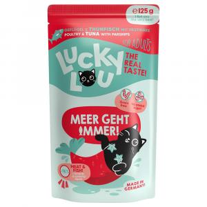 Megapakiet Lucky Lou Adult, 48 x 125 g - Drób i tuńczyk