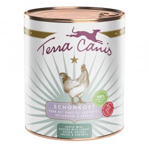 Terra Canis First Aid Schonkost, 6 x 800 g - Kurczak z marchwią, ziemniakami, twarogiem i rumiankiem