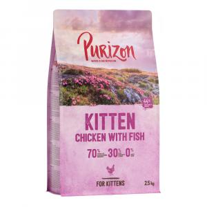 15% taniej! Purizon - bez zboż, karma sucha, 2,5 kg - Kitten, kurczak i ryba