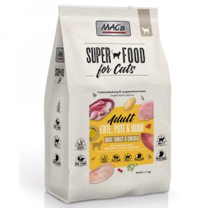 MAC's Superfood for Cats Adult, kaczka, indyk, kurczak - 7 kg