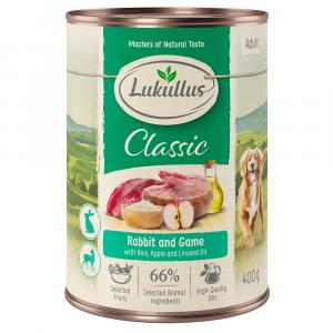 Lukullus Natural, 1 x 400 g - Królik i dziczyzna