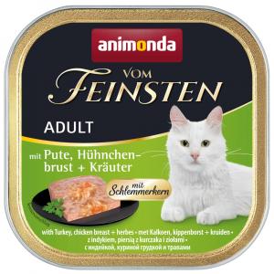 Megapakiet animonda vom Feinsten Adult z nadzieniem, 30 x 100 g - Indyk, pierś z kurczaka i zioła