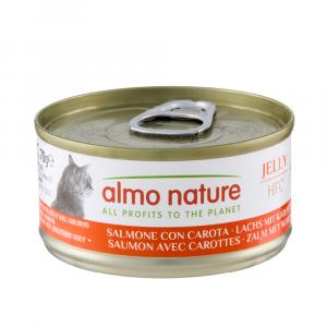 Korzystny pakiet Almo Nature, 24 x 70 g - Łosoś z marchewką w galarecie