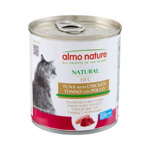 Korzystny pakiet Almo Nature HFC, 12 x 280 g - Tuńczyk i kurczak