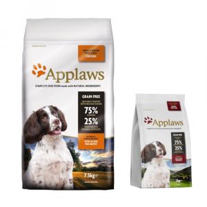 7,5 + 2 kg gratis! Applaws, karma sucha dla psa, 9,5 kg - Adult Small & Medium Breed, kurczak