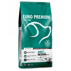 Euro Premium Medium Adult jagnięcina, ryż dla psów - 12 kg