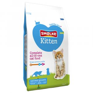 25% taniej! Smølke Kitten Optymalny wzrost, karma sucha dla kota, 2 x 4 kg - 2 x 4 kg