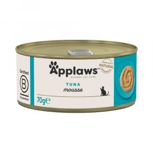 30% taniej! Applaws, karma mokra, 18 x 70 g - Mousse, tuńczyk