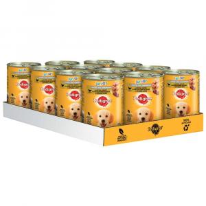 Pedigree Junior Classic, 12 x 400 g - Drób i ryż