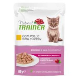 Natural Trainer Kitten & Young - Kurczak, 12 x 85 g