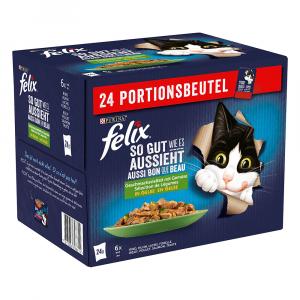 Felix Fantastic w galarecie, So gut wie es aussieht, 24 x 85 g - Mięsne i rybne smaki z warzywami