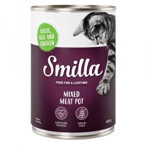 Smilla Mixed Meat Pot, 6 x 400 g - Gęsina, wołowina i kurczak