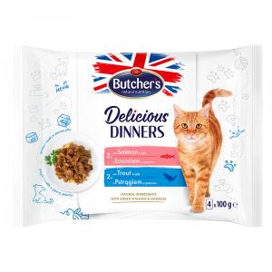 Megapakiet Butcher's Delicious Dinners, 64 x 100 g - Pakiet mieszany II