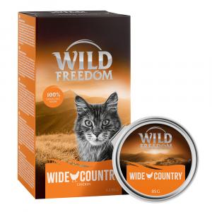 20% taniej! Wild Freedom Adult, tacki, karma mokra dla kota, 6 x 85 g - Wide Country, kurczak