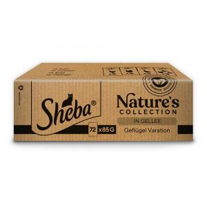 Megapakiet Sheba Nature's Collection, 144 x 85 g - Wybór drobiowy w galarecie