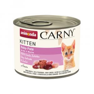 Megapakiet animonda Carny Kitten, 24 x 200 g - Baby-Paté (pasztet)