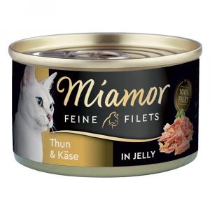 Miamor Feine Filets w puszkach, 6 x 100 g - Tuńczyk z serem