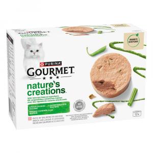 Gourmet Nature's Creation mus, 12 x 85 g - Łosoś z zieloną fasolą