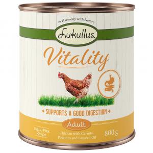 Lukullus Vitality Trawienie: Kurczak (bez zbóż) - 6 x 800 g